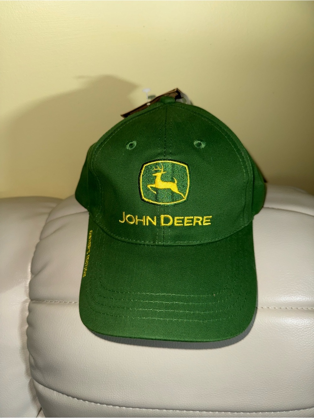 John Deere Green and Yellow Embroidered Logo Cap